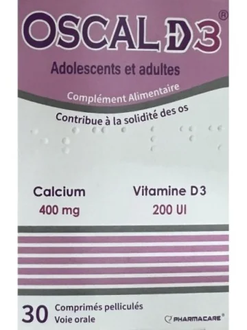 PHARMACARE OSCAL D3 BT30