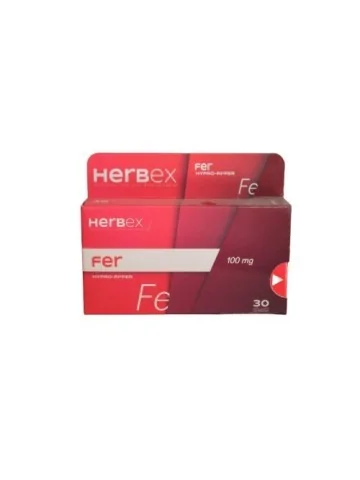 HERBEX FER 100MG 30 GELULES