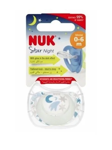 Nuk Sucette Star Night 0-6m