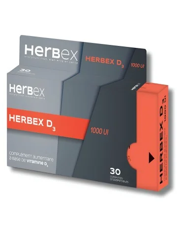 HERBEX - VITAMINE D3 1000...